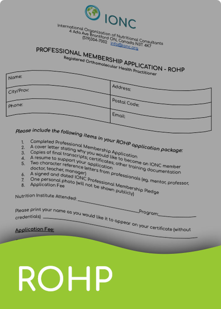 ROHP + RNCP Application